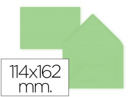 15 sobres Liderpapel 114x162mm. offset 80g/m² color verde